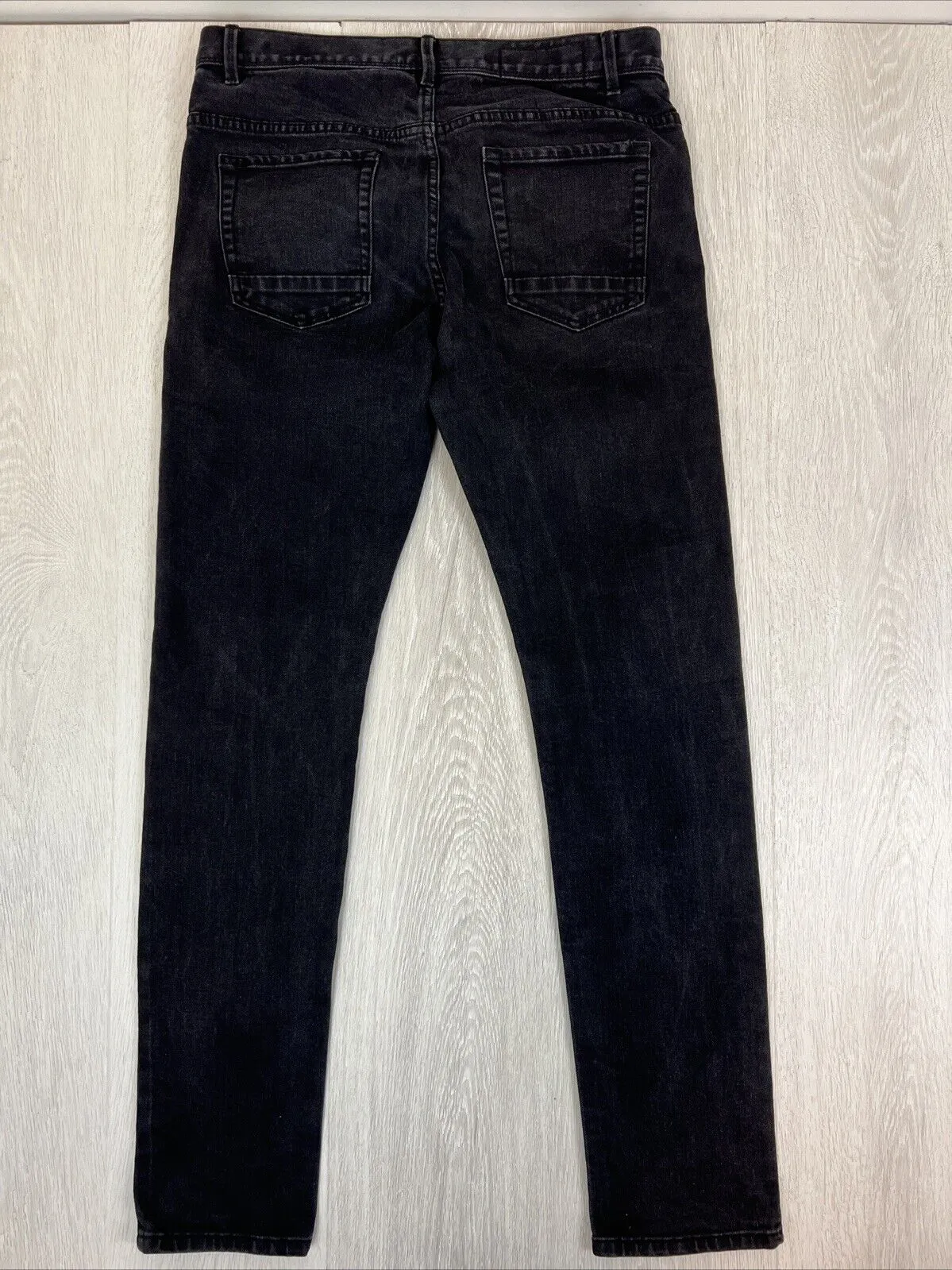 Just Jeans Mens Black Skinny Straight Denim Jeans Size 32