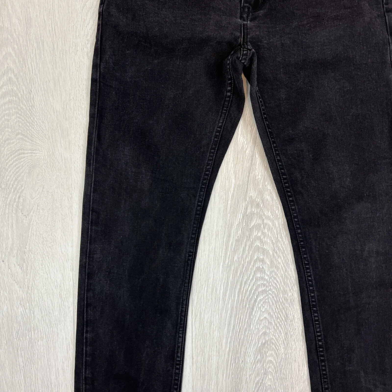 Just Jeans Mens Black Skinny Straight Denim Jeans Size 32