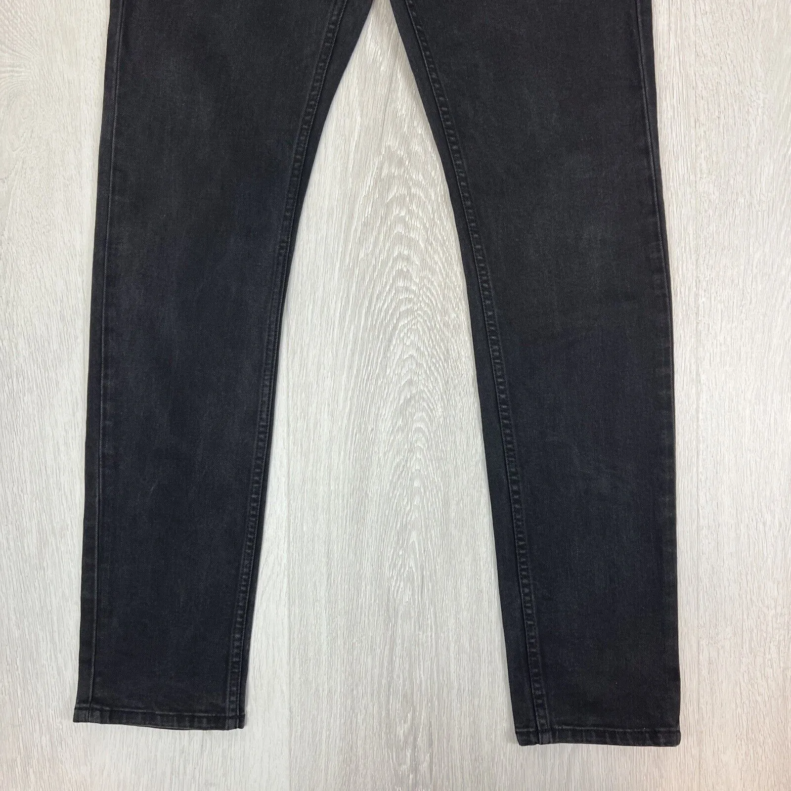 Just Jeans Mens Black Skinny Straight Denim Jeans Size 32