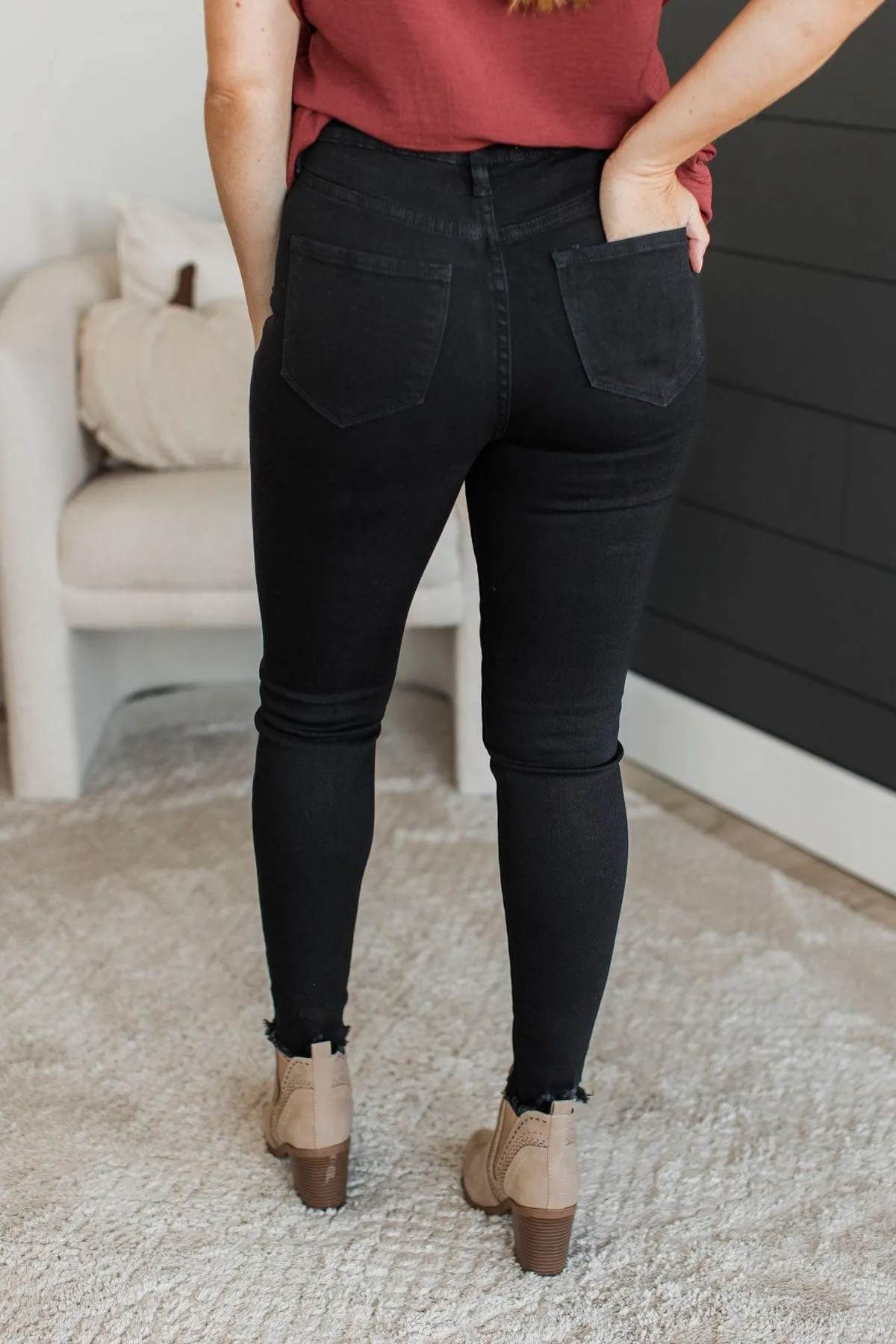 KanCan Button Fly Skinny Jeans- Daisy Wash