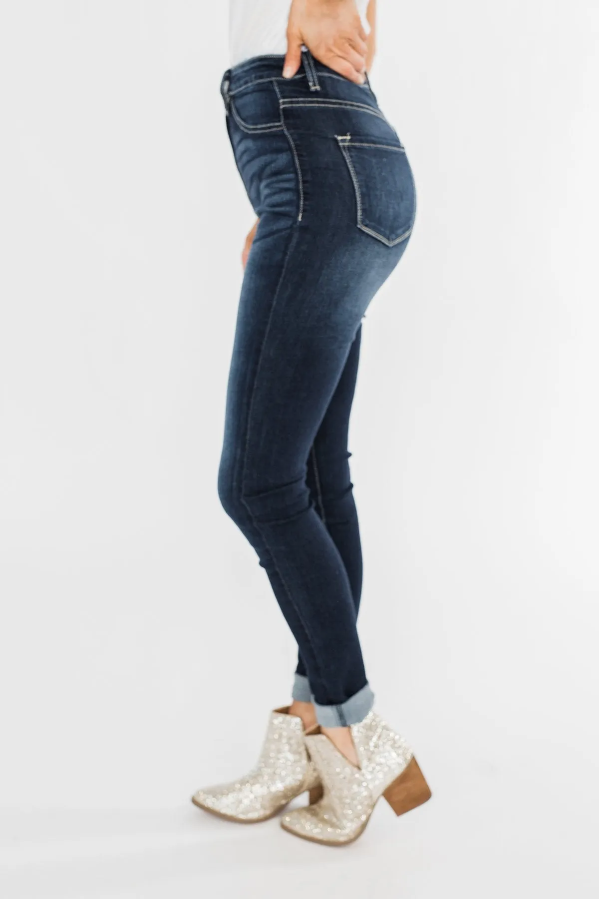 KanCan Non-Distressed Jeggings- Ashley Wash