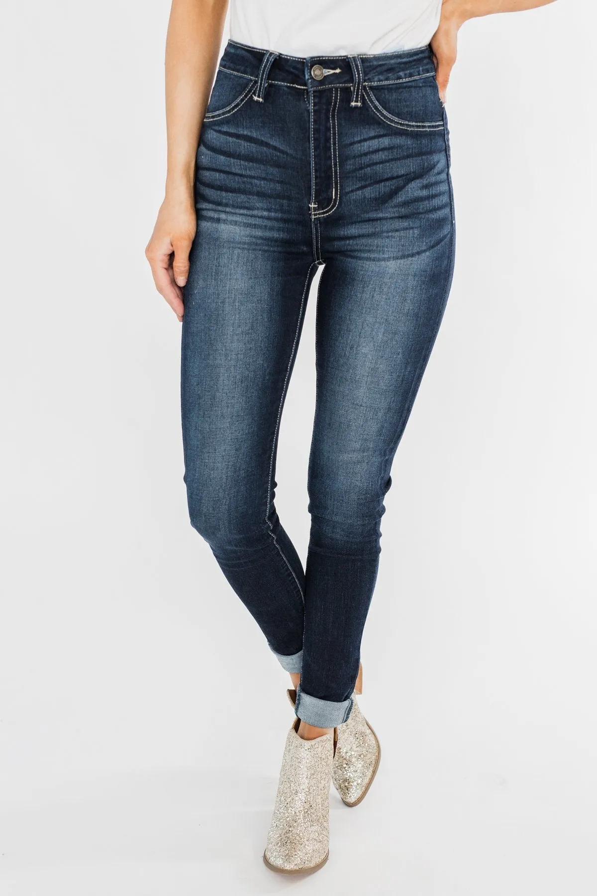 KanCan Non-Distressed Jeggings- Ashley Wash