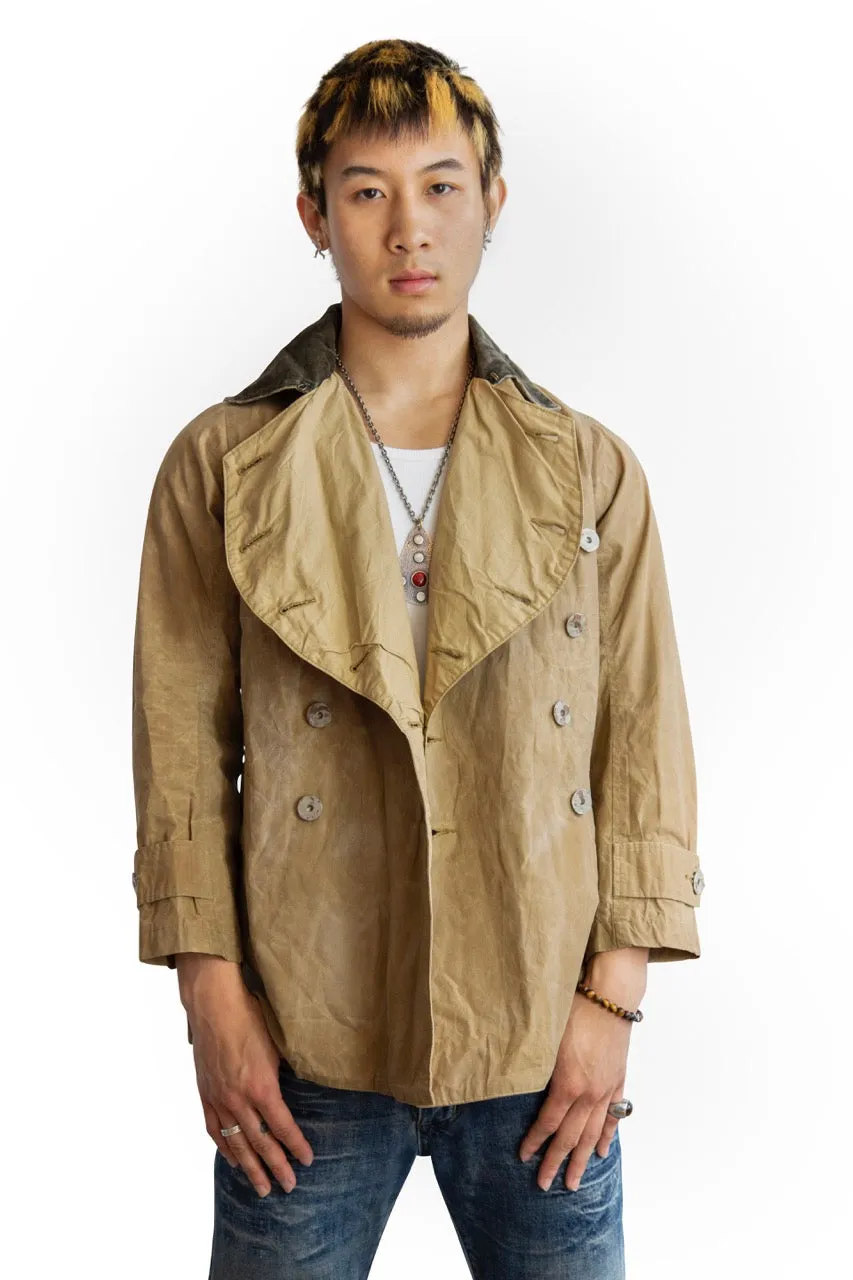 Kapital Asymmetrical Wax Trench Jacket