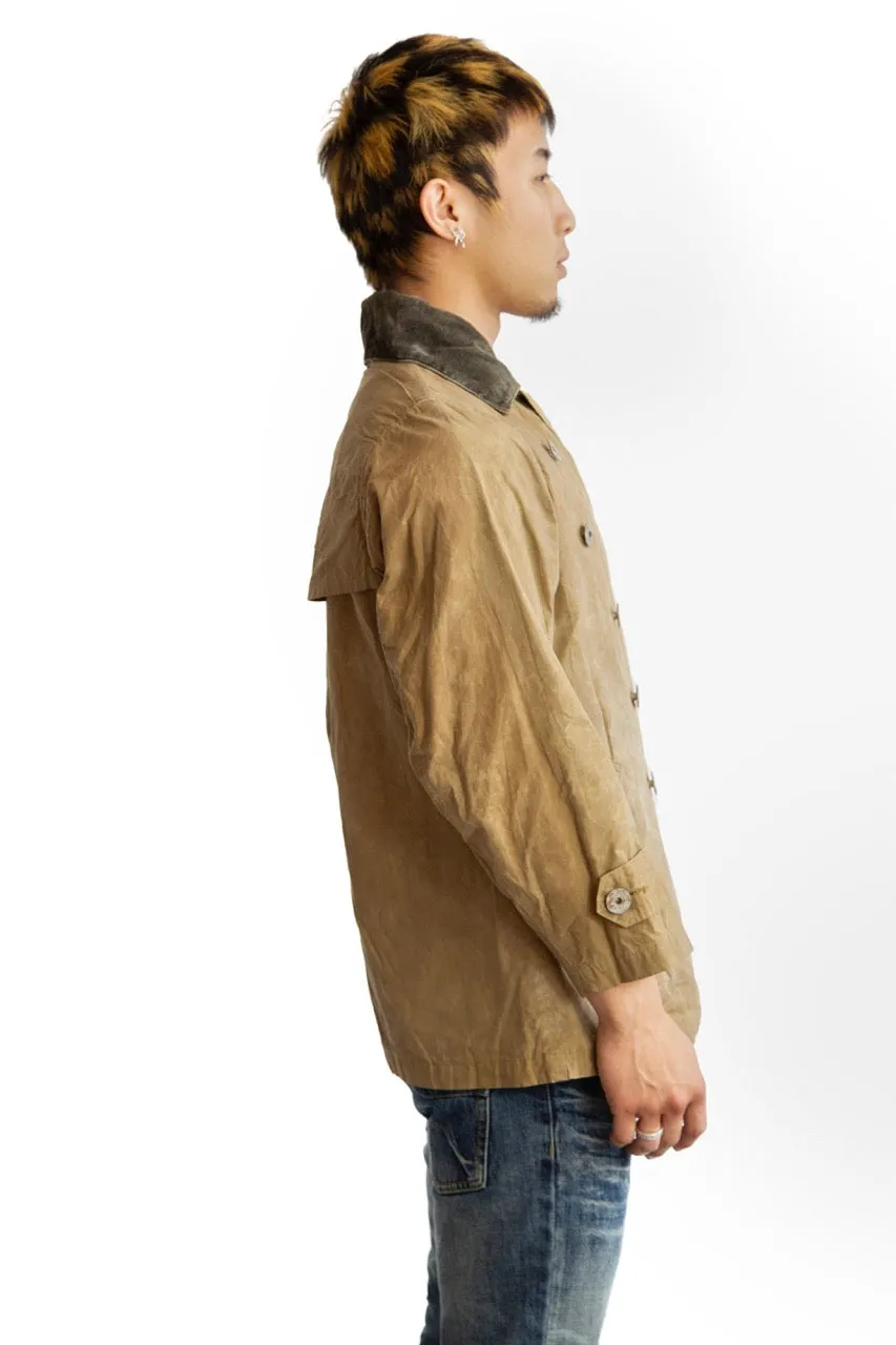 Kapital Asymmetrical Wax Trench Jacket