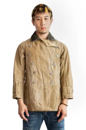 Kapital Asymmetrical Wax Trench Jacket