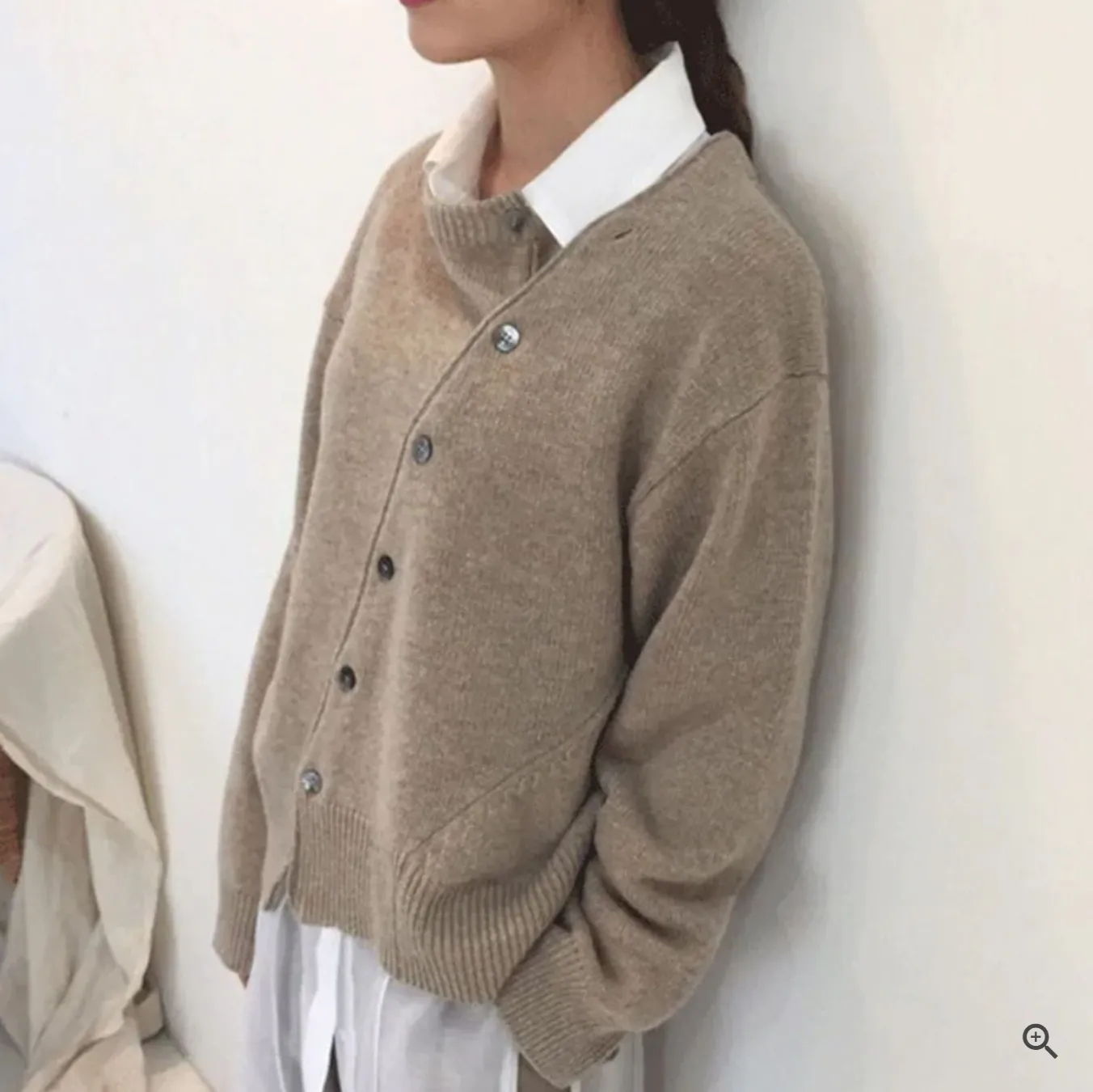 Karina – Cardigan à fermeture asymétrique