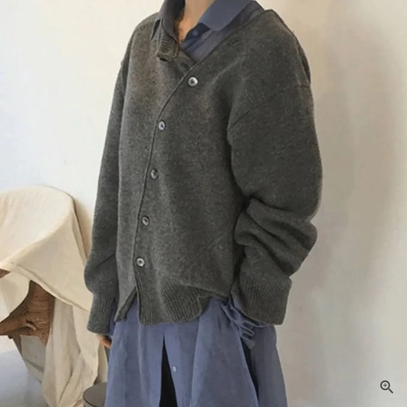 Karina – Cardigan à fermeture asymétrique