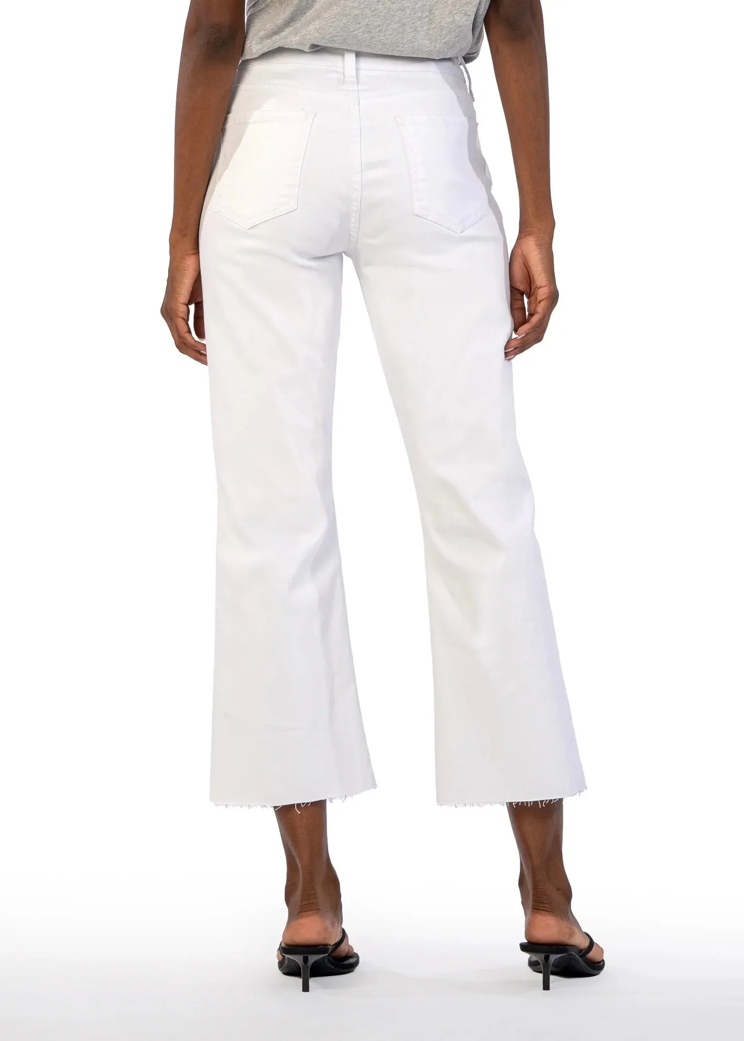 Kelsey High Rise Ankle Flare Jean - Optic