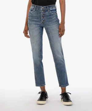 Kut From the Kloth Rachael High Rise Fab Ab Mom Jeans in Fire Wash