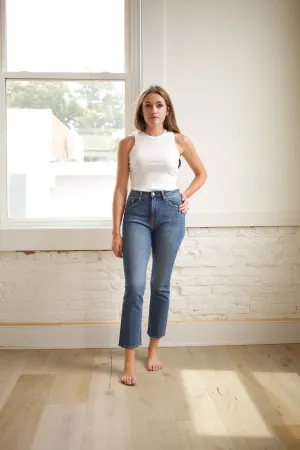 Lennon High Rise Cropped Boot Jeans