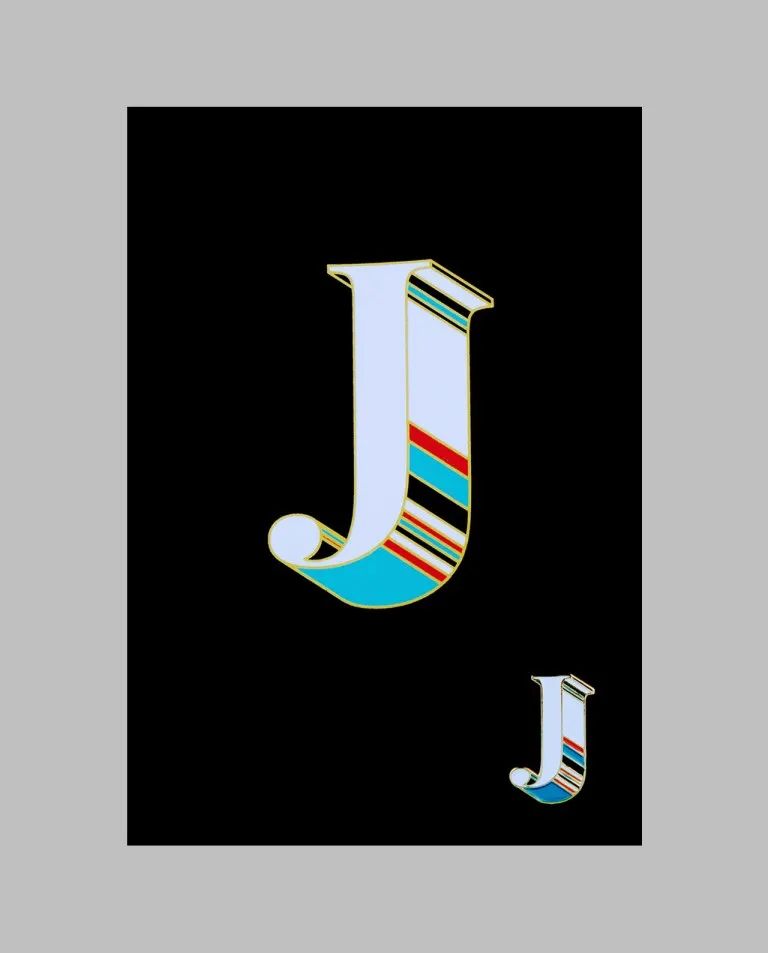 Letter "J" Pin
