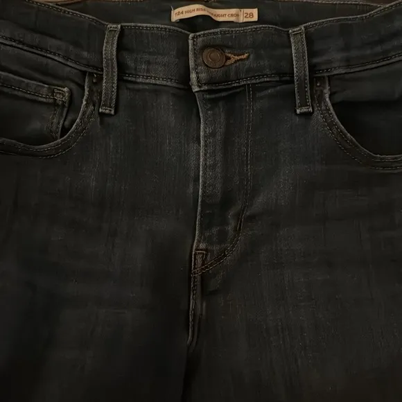Levi’s High Rise Straight Crop