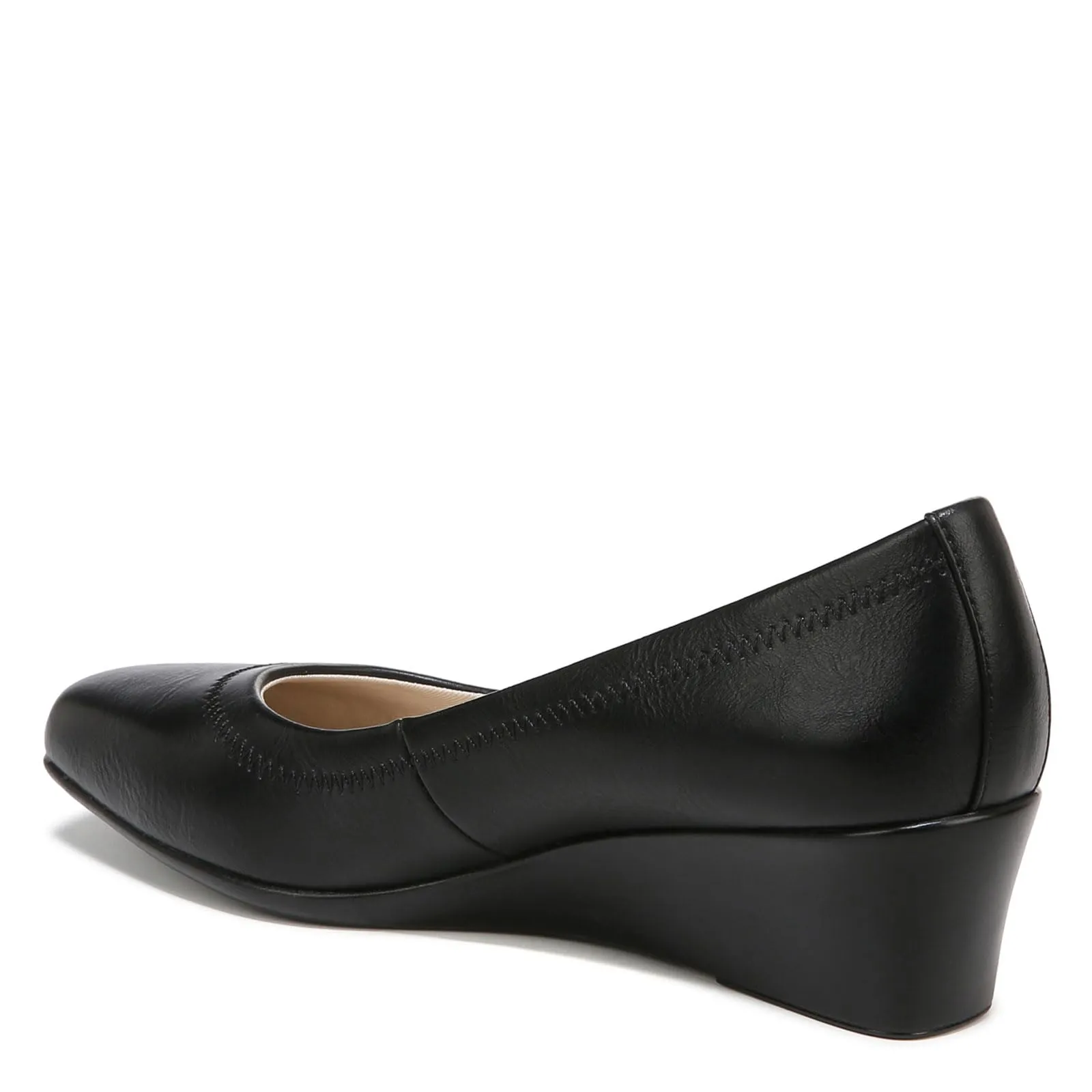 LifeStride Women's Groovy Wedge Pump, Black, 9 W US