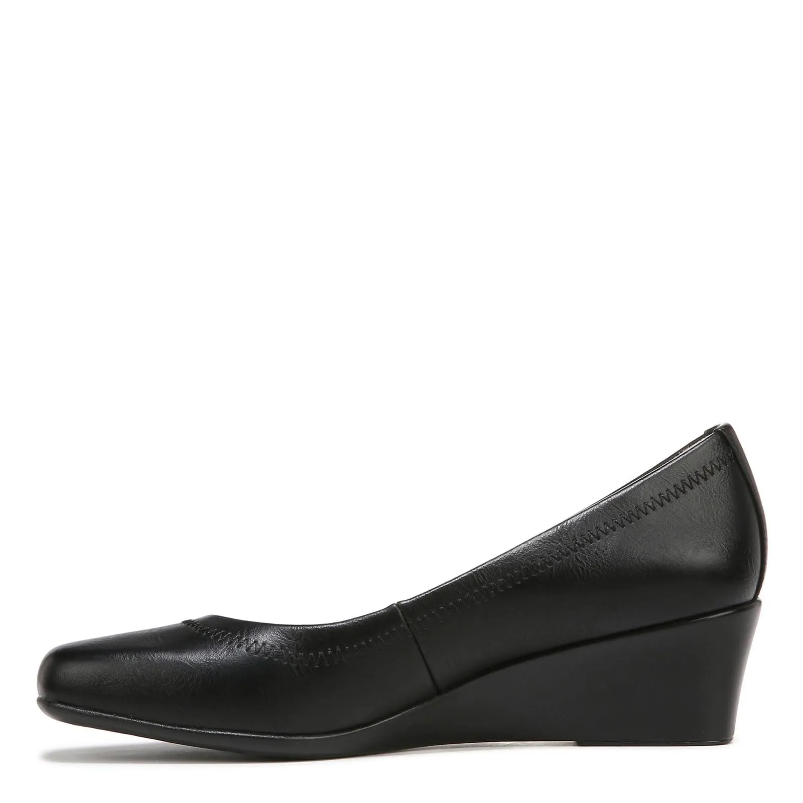 LifeStride Women's Groovy Wedge Pump, Black, 9 W US