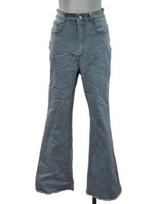 Light Washed Flare Edge Skinny Jeans