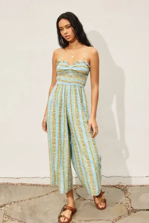 Lila Smocked Sweetheart Jumpsuit