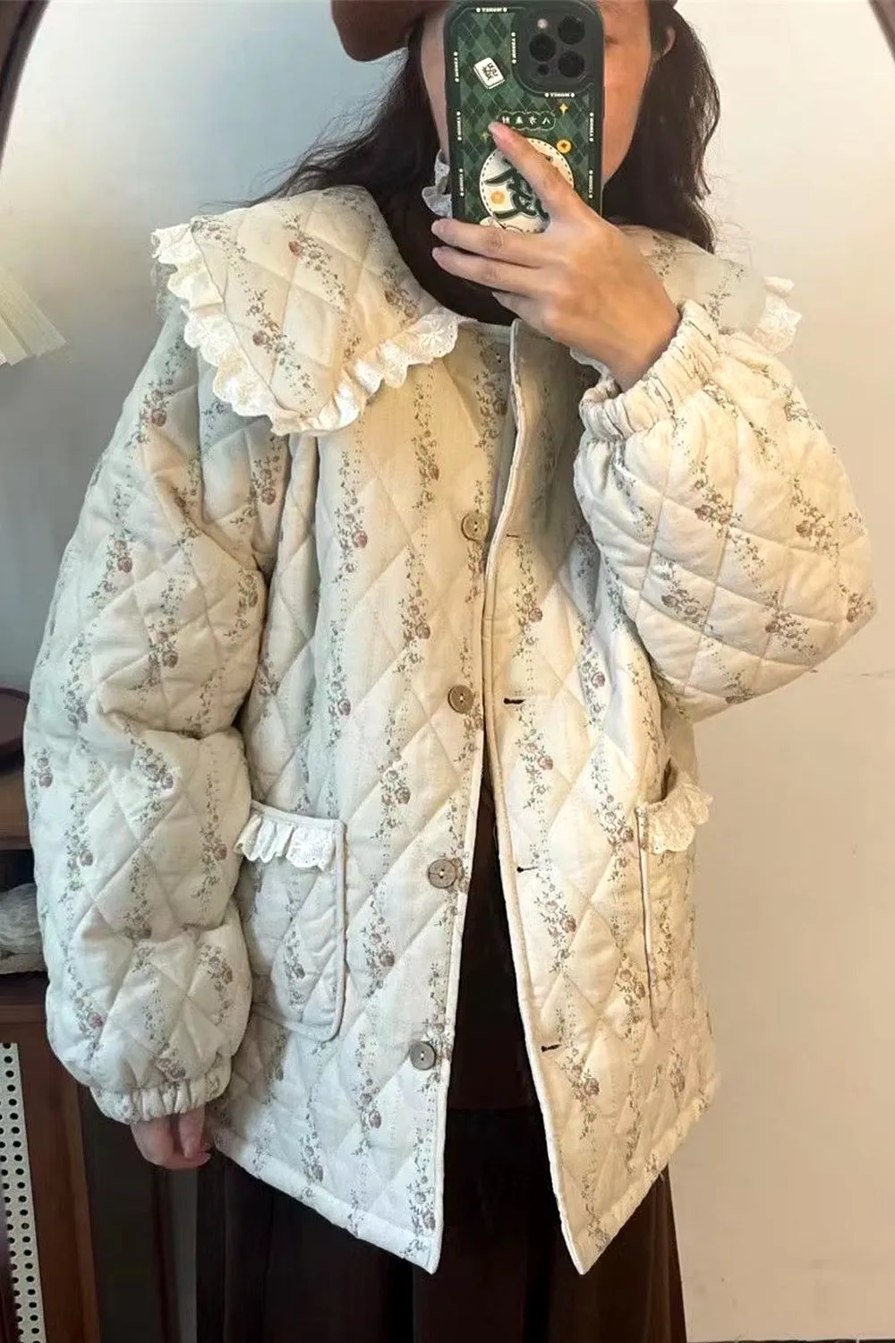 Loose Retro Doll Collar Style Jacket