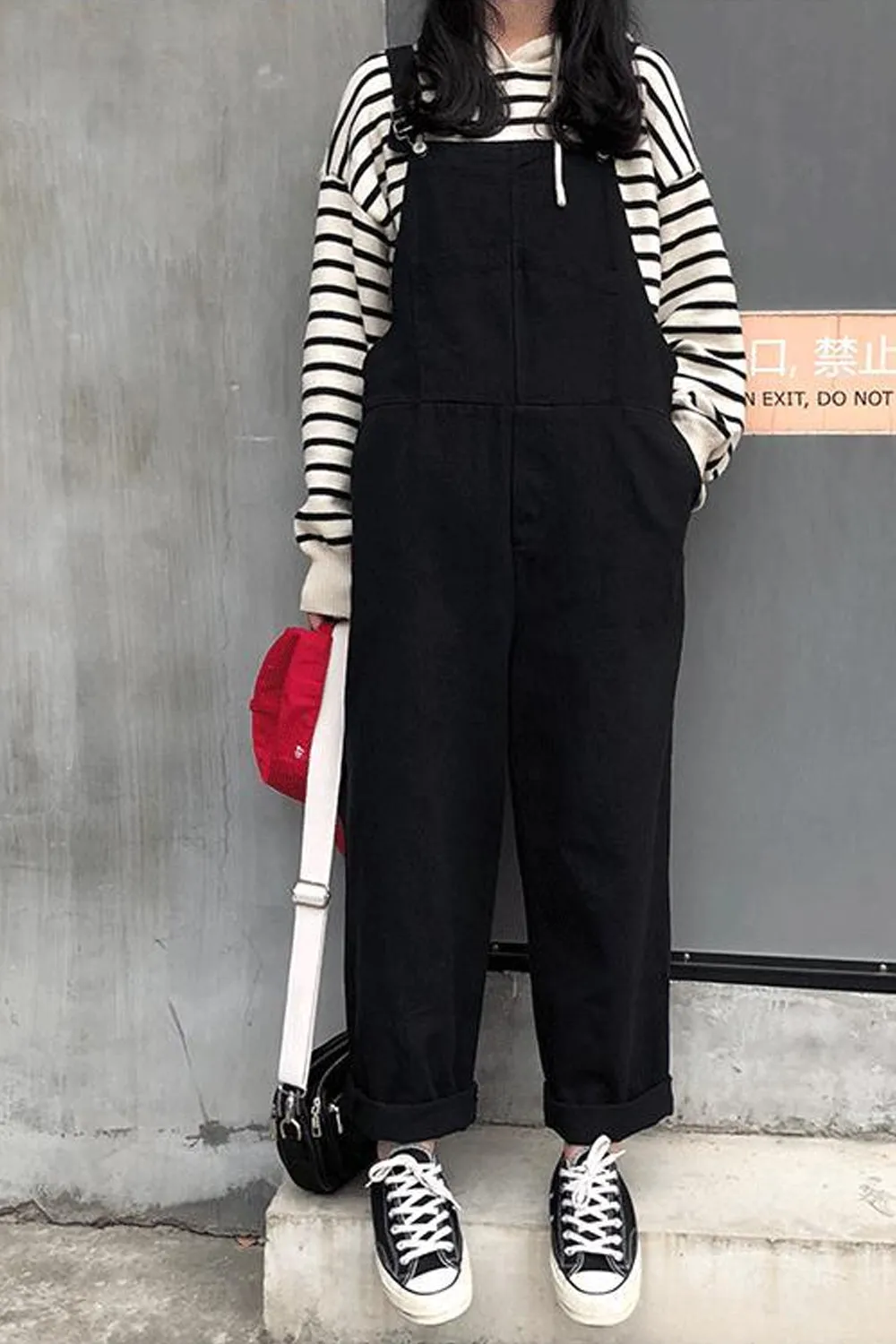 Loose Solid Wide Leg Trendy Jumpsuits