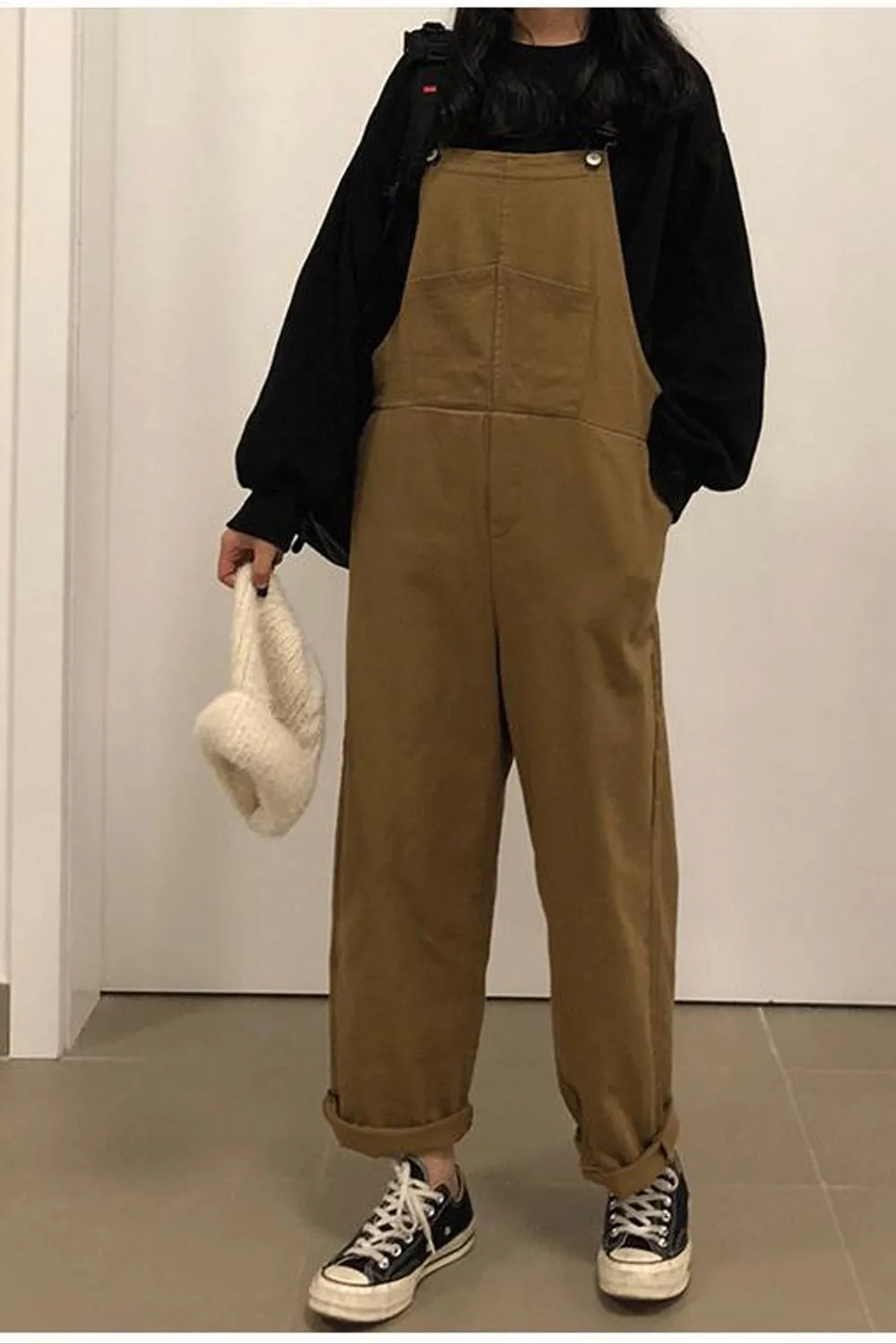 Loose Solid Wide Leg Trendy Jumpsuits