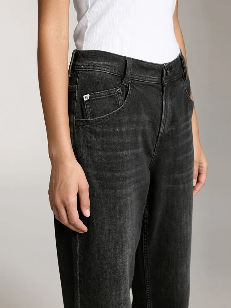 Low Rise Jeans In Black