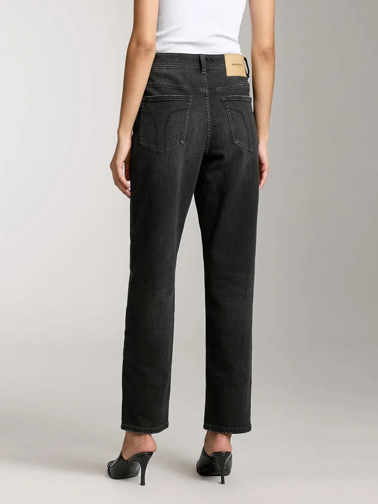 Low Rise Jeans In Black