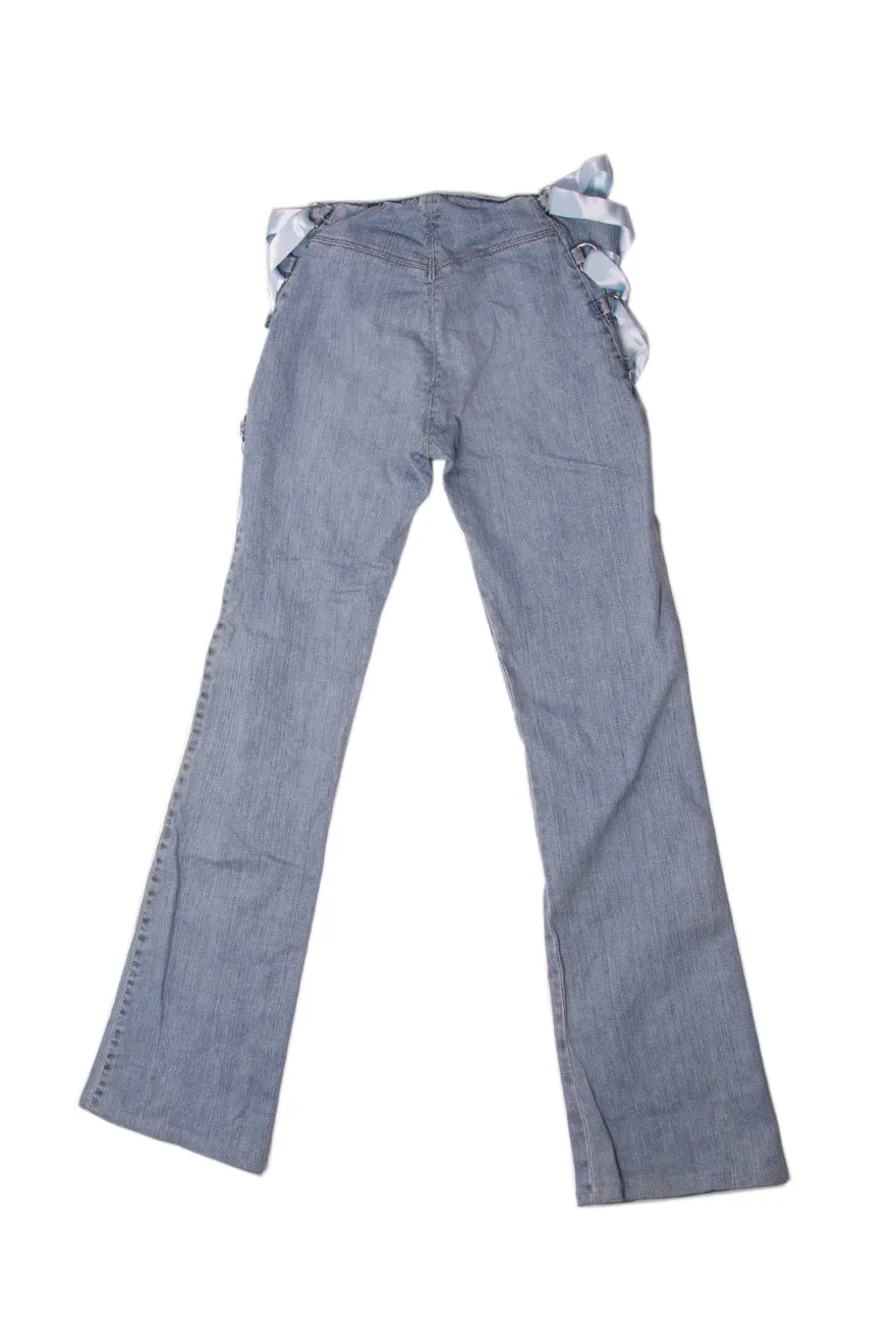 Low Rise Laceup Jeans