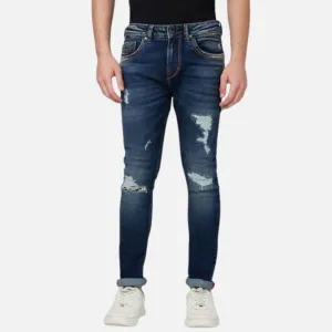 Low Rise Slim Fit Blue Jeans