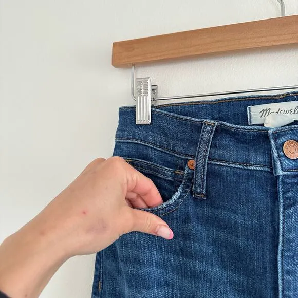 Madewell 11&quot; High-Rise Skinny Jeans in Larkwood Wash Blue 25