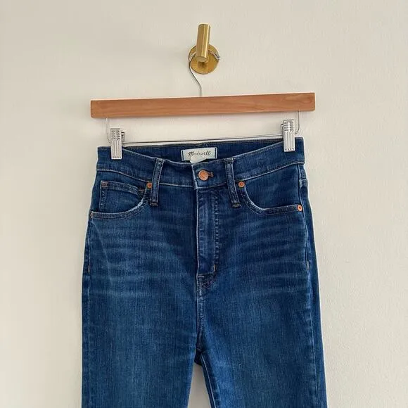 Madewell 11&quot; High-Rise Skinny Jeans in Larkwood Wash Blue 25