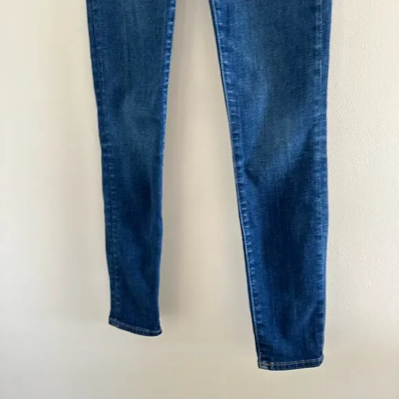 Madewell 11&quot; High-Rise Skinny Jeans in Larkwood Wash Blue 25