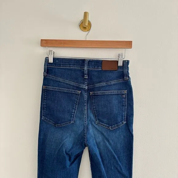 Madewell 11&quot; High-Rise Skinny Jeans in Larkwood Wash Blue 25