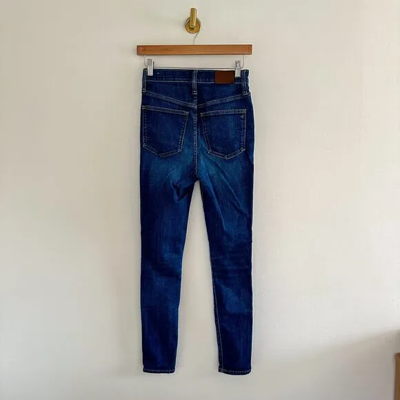 Madewell 11&quot; High-Rise Skinny Jeans in Larkwood Wash Blue 25