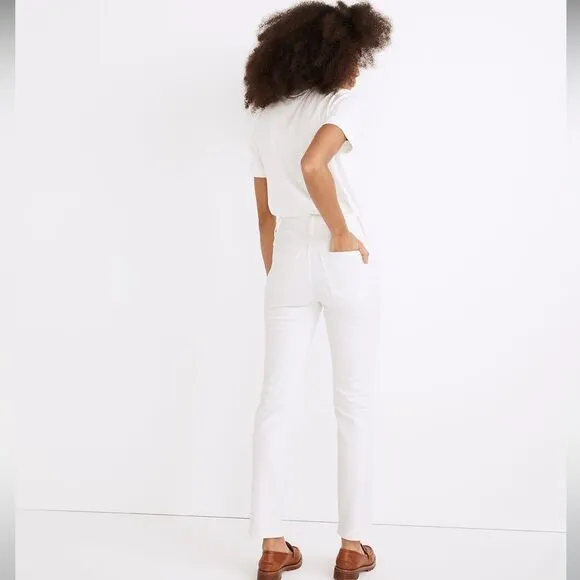 Madewell NWT Perfect Vintage Jeans Size 26 High Rise Tile White