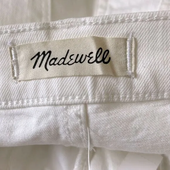 Madewell NWT Perfect Vintage Jeans Size 26 High Rise Tile White