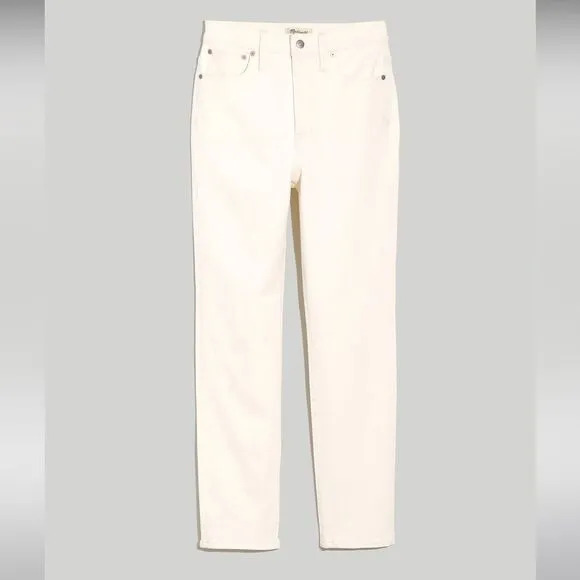 Madewell NWT Perfect Vintage Jeans Size 26 High Rise Tile White