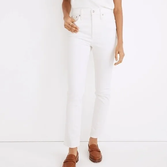 Madewell NWT Petite Perfect Vintage Jeans Size 29P High Rise in Tile White