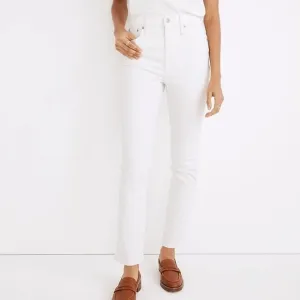 Madewell NWT Petite Perfect Vintage Jeans Size 29P High Rise in Tile White