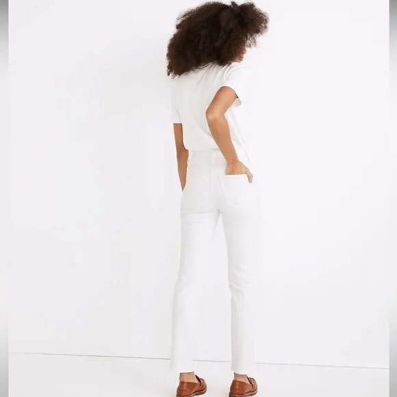 Madewell NWT Petite Perfect Vintage Jeans Size 29P High Rise in Tile White