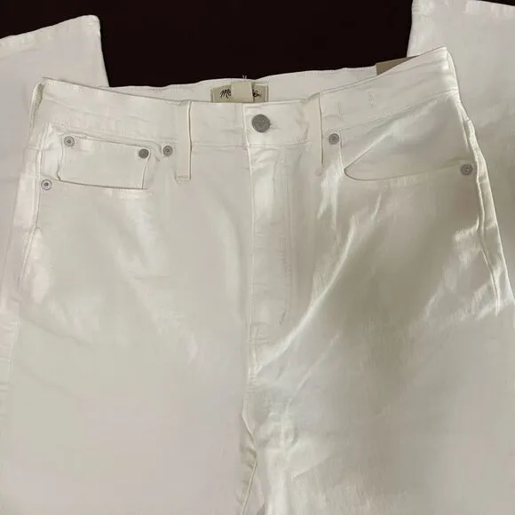 Madewell NWT Tall Perfect Vintage Jean Size 30T High Rise in White