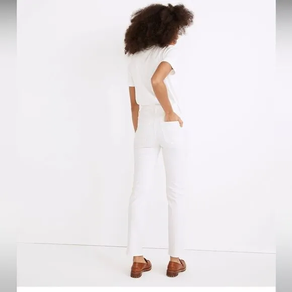 Madewell NWT Tall Perfect Vintage Jean Size 30T High Rise in White
