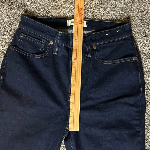 Madewell Skinny Flare Womens Size 26 Dark Wash Blue Jeans High Rise