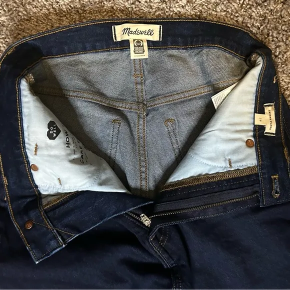 Madewell Skinny Flare Womens Size 26 Dark Wash Blue Jeans High Rise