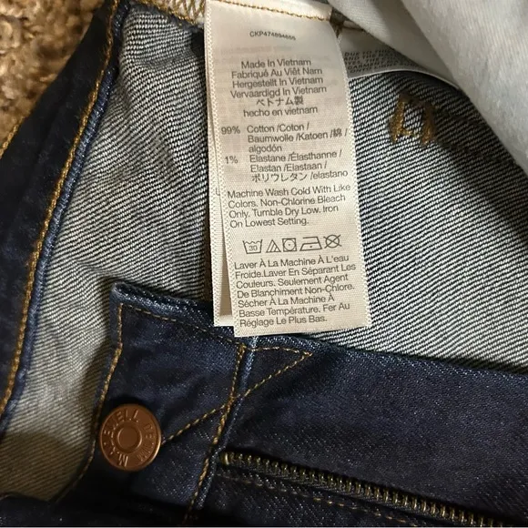 Madewell Skinny Flare Womens Size 26 Dark Wash Blue Jeans High Rise