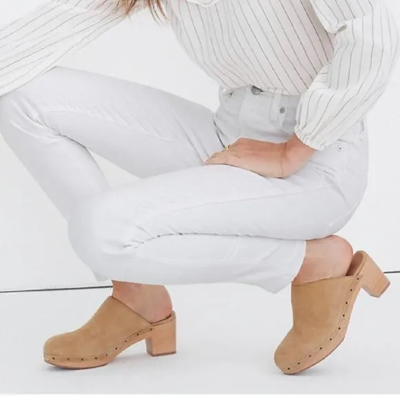 Madewell Tall 10” High Rise Skinny Jeans AJ295 White 30T 30