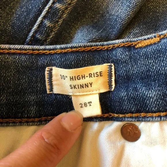 Madewell Tall 10” High Rise Skinny Jeans Bradshaw