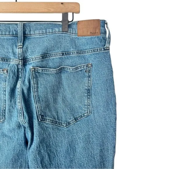 Madewell The Mid-Rise Perfect Vintage Jeans Ainsdale Wash Distressed Size 33