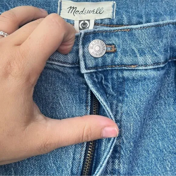 Madewell The Mid-Rise Perfect Vintage Jeans Ainsdale Wash Distressed Size 33
