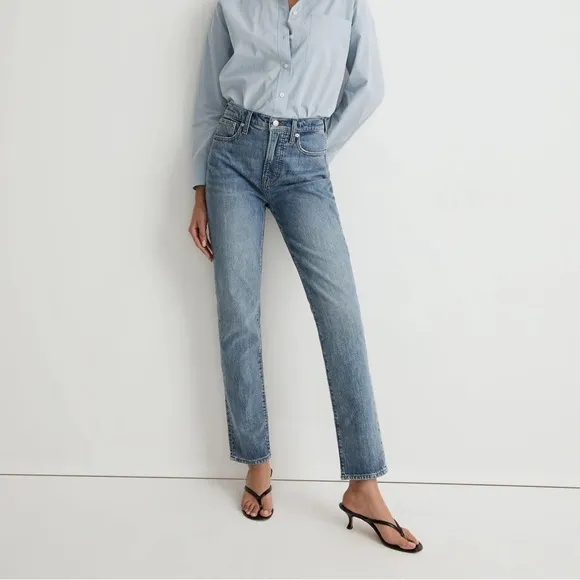 MADEWELL- The Perfect Vintage Jean in Heathcote Wash Medium Wash Denim