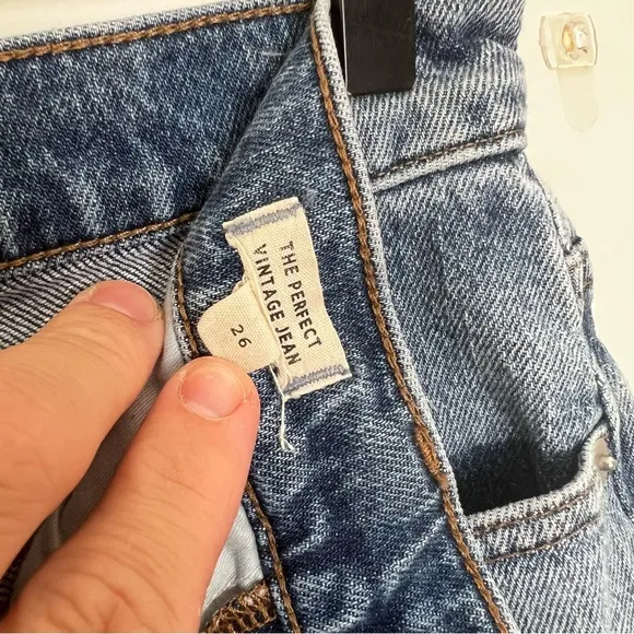 MADEWELL- The Perfect Vintage Jean in Heathcote Wash Medium Wash Denim