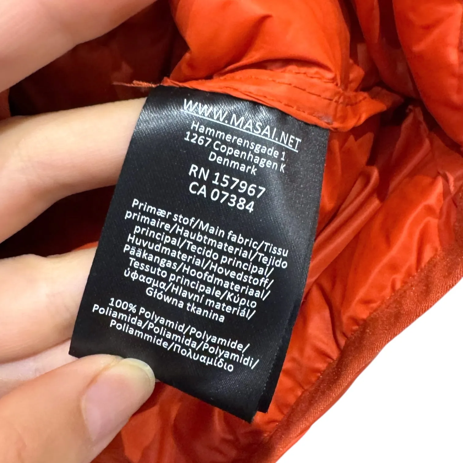 Masai Orange Puffer Jacket - 10